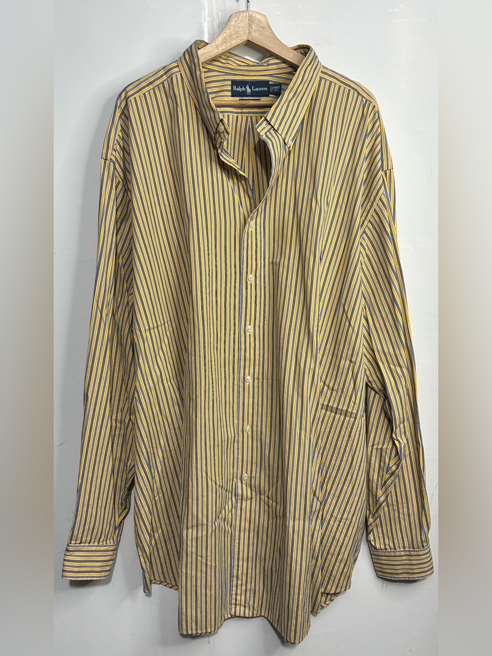 Ralph Lauren Yellow Striped Shirt 4XLT